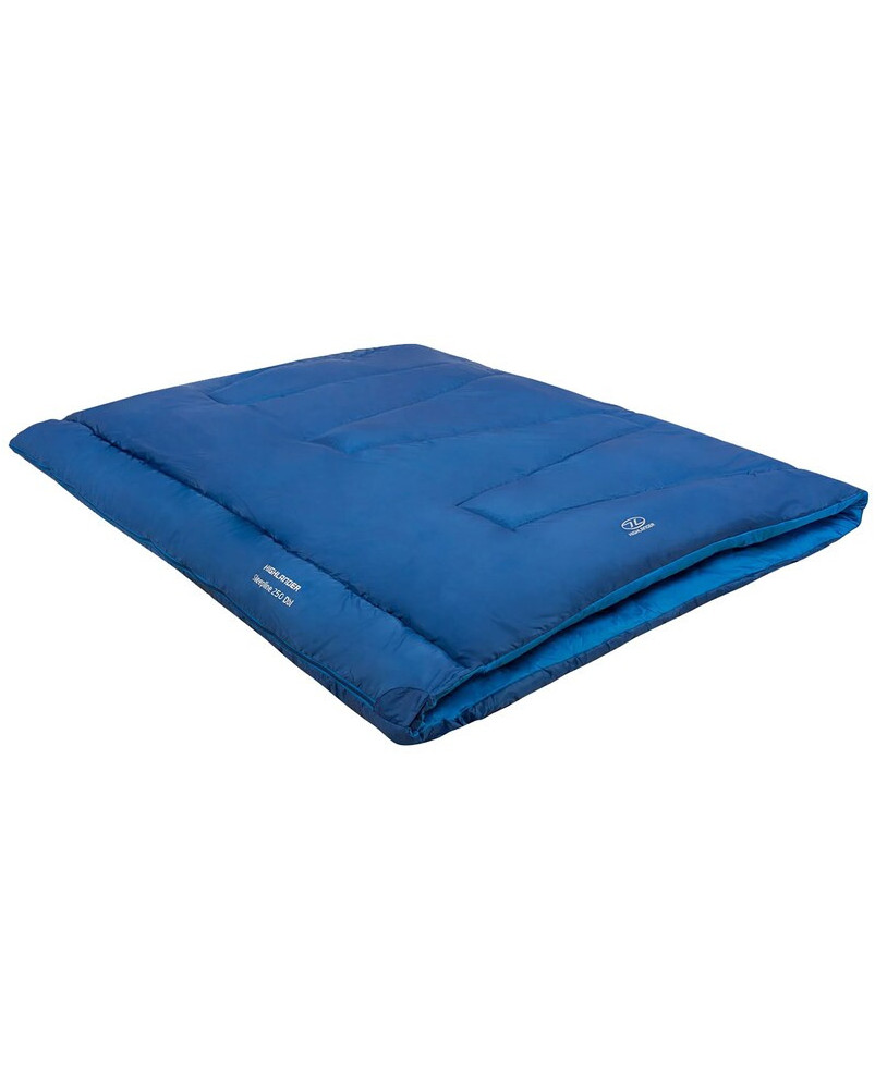 Sac de couchage 2 personnes Sleepline Double Envelope 250 Highlander Outdoor - Bleu | sac-couchage.fr