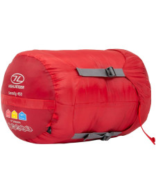 Sac de couchage sarcophage Serenity 450 Highlander exterieur - Rouge | sac-couchage.fr